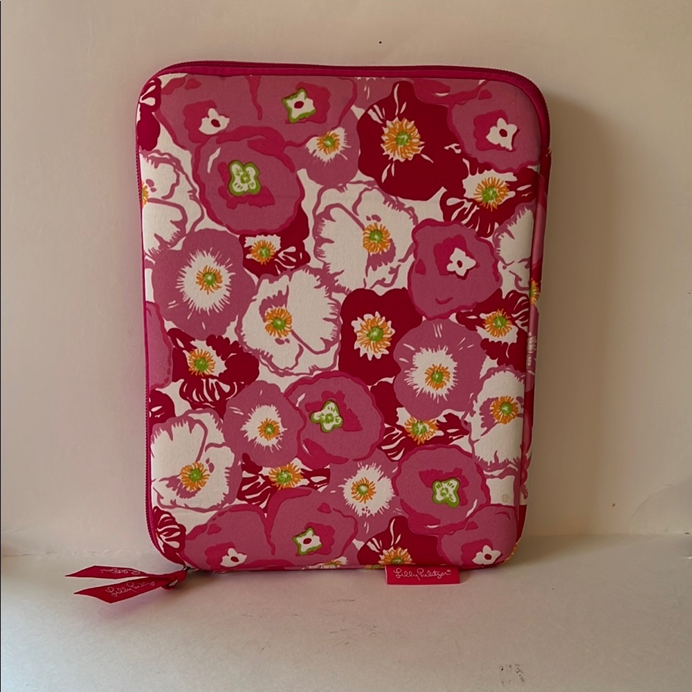 Lilly Pulitzer Pink Floral Laptop Sleeve